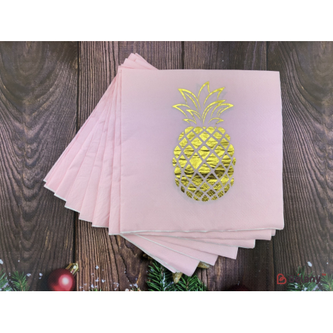 Салфетки "Pineapple and pink"