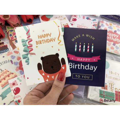 Мини-открытки "Birthday"