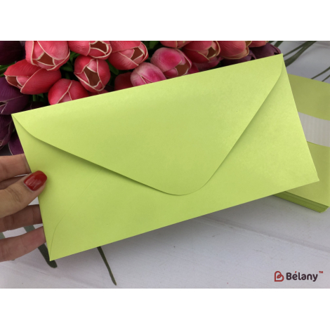 Конверт "One color" салатовый