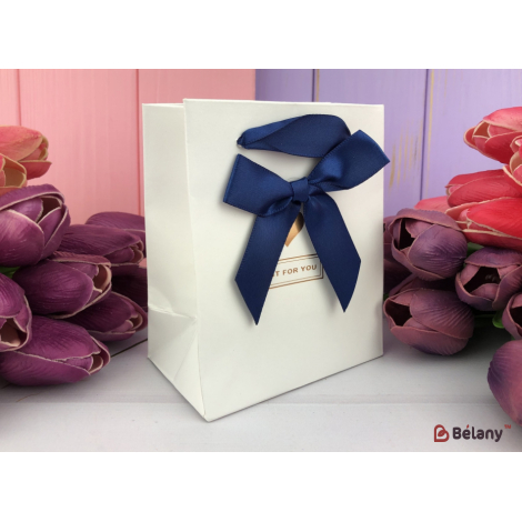 Подарочные пакеты "Just for you" белые XS