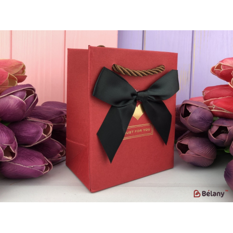 Подарочные пакеты "Just for you" красные XS