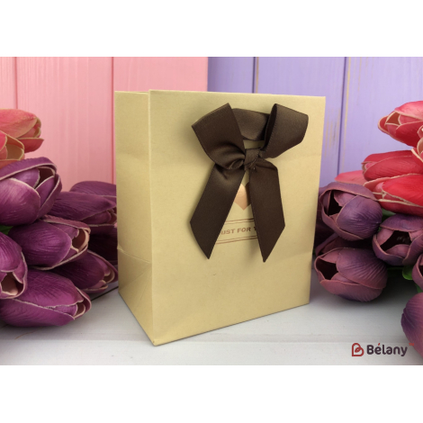 Подарочные пакеты "Just for you" крафт XS