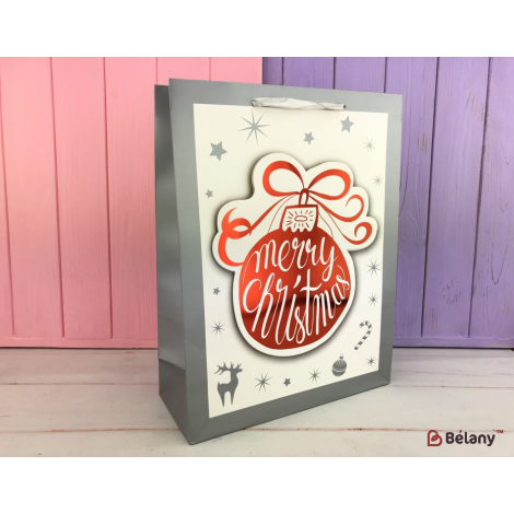 Новогодний пакет "Christmas Mirror" L
