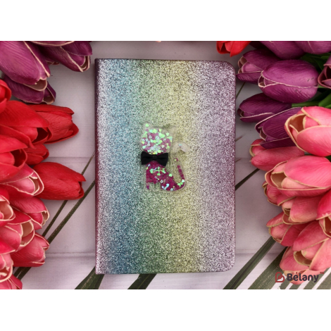 Блокнот "Sniny Rainbow Glitter" cat