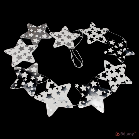 Новогодние гирлянды "Shiny stars" серебро
