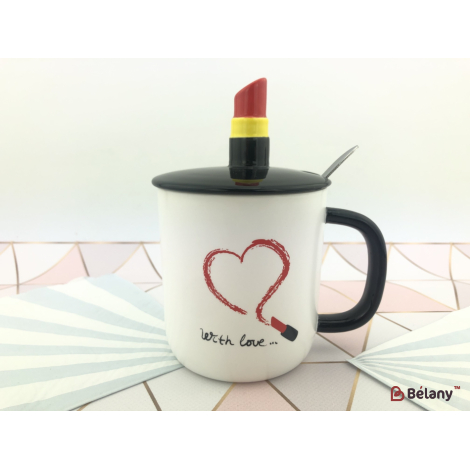 Керамічна чашка "Lipstick" #1