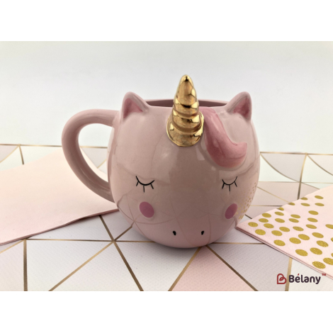 Керамическая чашка "Pink unicorn"