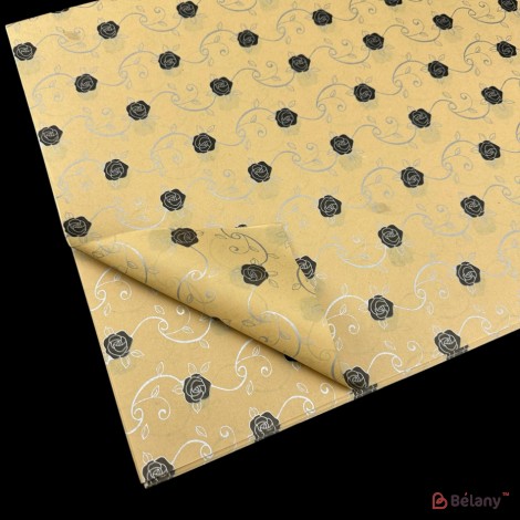 Бумага для цветов "Wind rose" черная