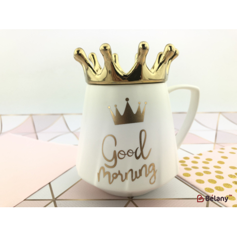 Керамическая чашка "Gold crown" #2