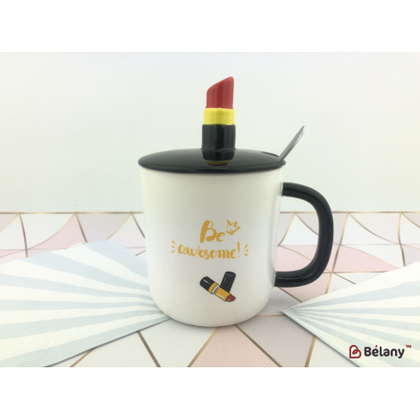 Керамическая чашка "Lipstick" #3