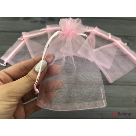 Мешочки из органзы "Invisible" 9х12 розовые