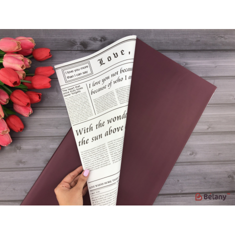 Калька для цветов "Color newspaper" #018