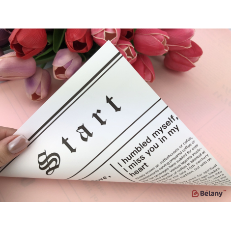 Калька для квітів "Color newspaper" #167