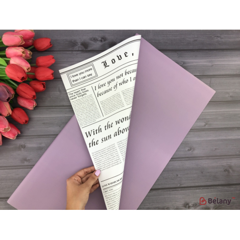 Калька для цветов "Color newspaper" #031