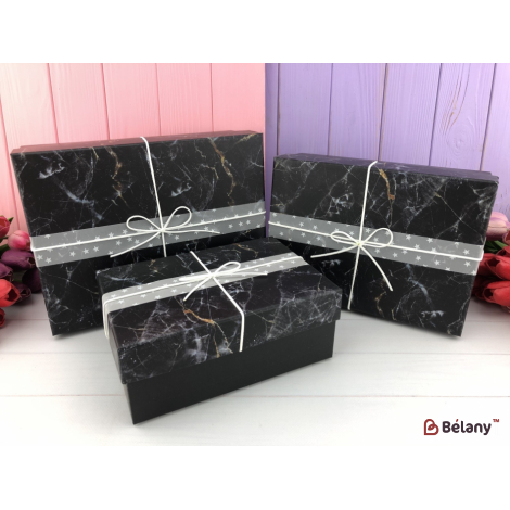 Подарункова коробка "Black Marble"