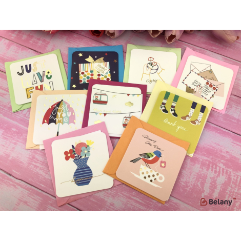 Открытка "Square Cards" (18 штук микс)