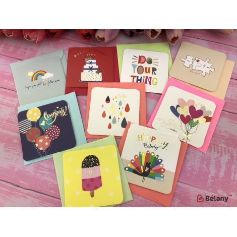 Открытка "Square Cards #2" (18 штук микс)