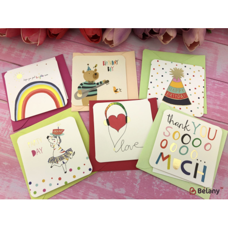 Открытка "Square Cards #3" (18 штук микс)