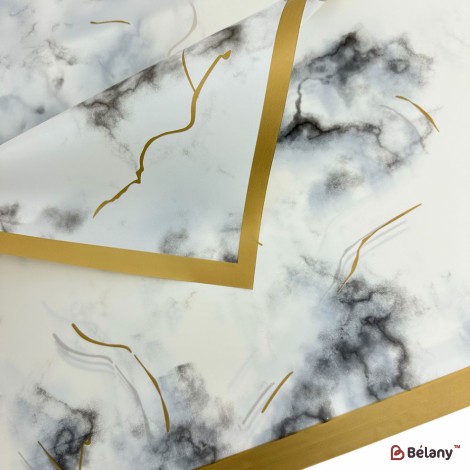 Калька для цветов "Мраморный кант" #01