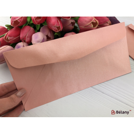 Конверт "Long" розовый