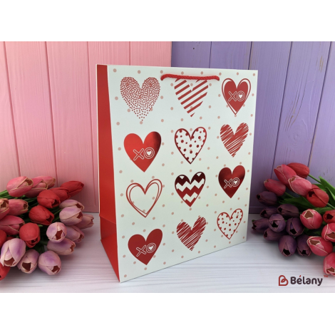 Подарочные пакеты "Hearts" S