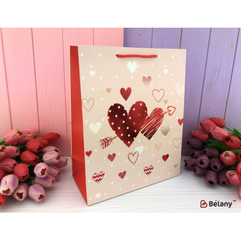 Подарочные пакеты "Hearts" S