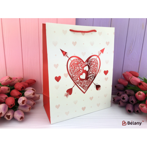 Подарочные пакеты "Hearts" M