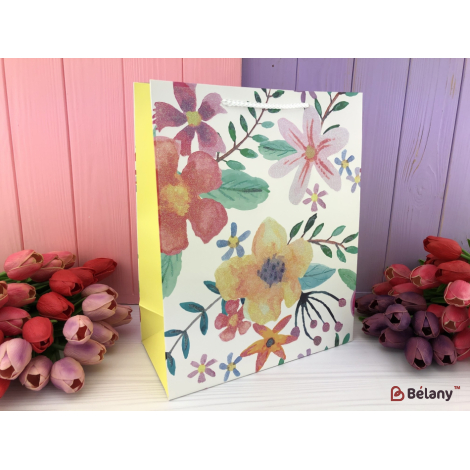 Подарочные пакеты "Цветочный луг" L