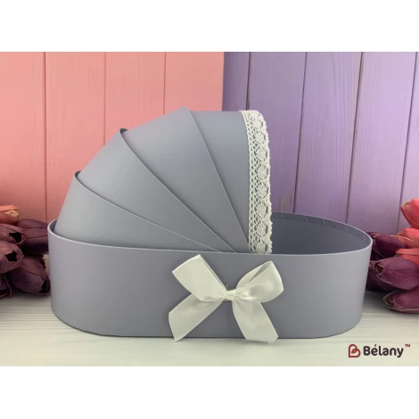 Коробка для цветов "Люлька" лиловая