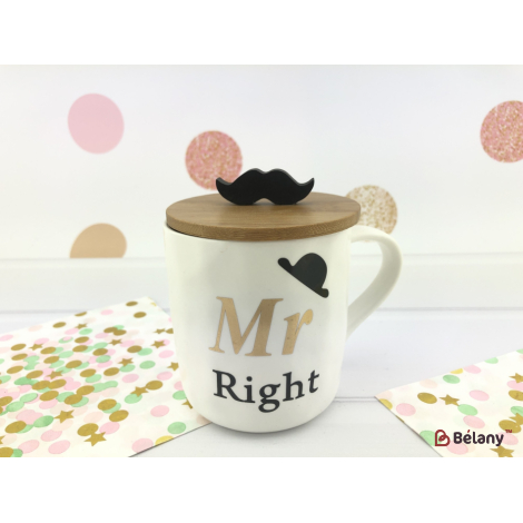 Керамическая чашка "Mr and Mrs Right" #3