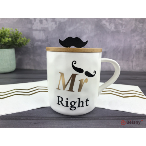 Керамічна чашка "Mr and Mrs Right" #4