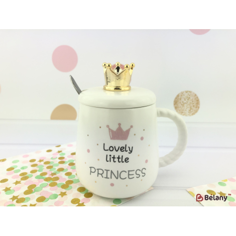 Керамическая чашка "Crown" белая