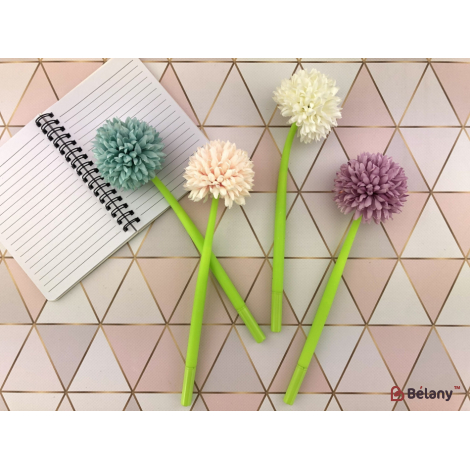 Гелевые ручки "Хризантема" (4 шт. набор)