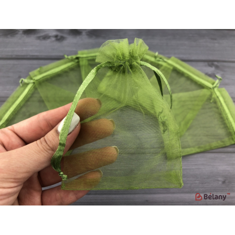 Мешочки из органзы "Invisible" 15*20 зеленый