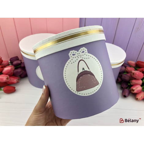 Шляпная коробка "Fashion" сиреневая