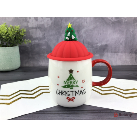 Керамическая чашка "New Year hat" Елочка