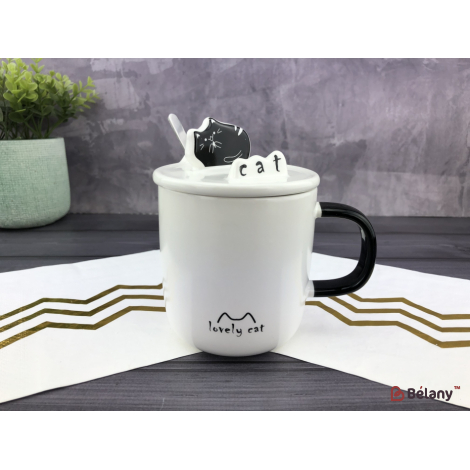 Керамічна чашка "Lovely cat" #2