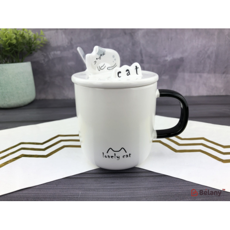 Керамическая чашка "Lovely cat" #4
