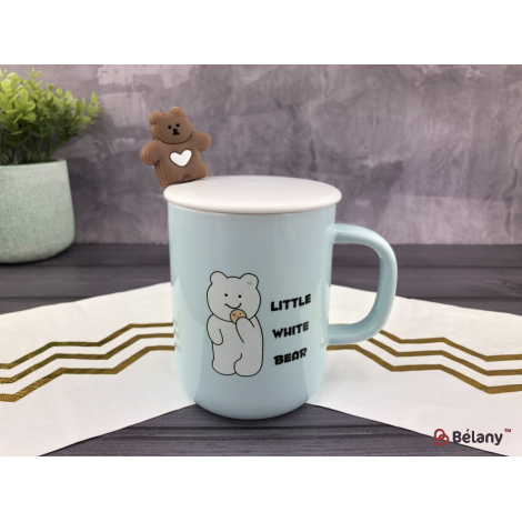 Керамическая чашка "Chubby bear" White bear