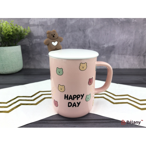 Керамическая чашка "Chubby bear" Happy Day