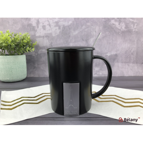 Керамічна чашка "Tour Eiffel" чорна