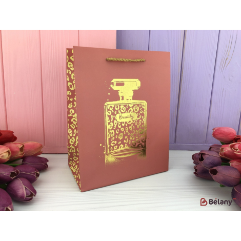 Подарочные пакеты "Parfume" красные S