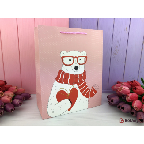 Подарочные пакеты "Loving bear" с шарфом M