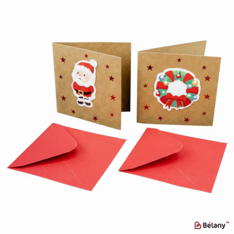 Новогодние открытки "Christmas star" МИКС