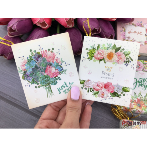 Мини-открытки "Pre de fleurs"