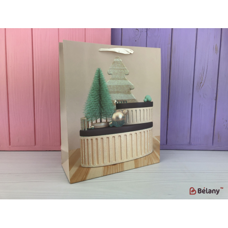 Новогодние пакеты "Gift box" M #1