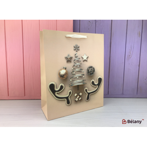 Новогодние пакеты "Gift box" M #3