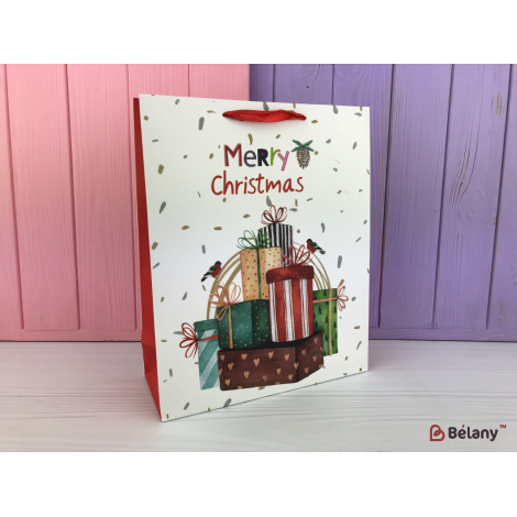 Новогодние пакеты "Draw Christmas" M #4