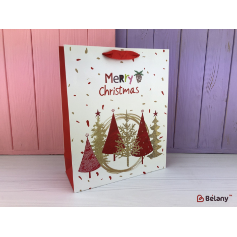 Новогодние пакеты "Draw Christmas" L #1