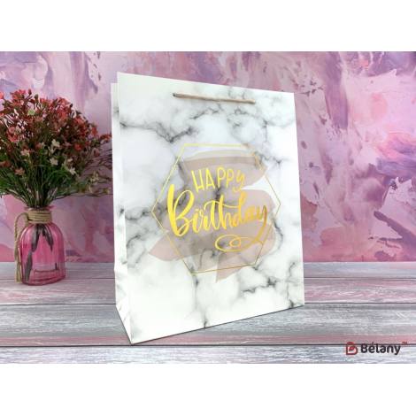 Подарочные пакеты "Gold Birthday" L #3